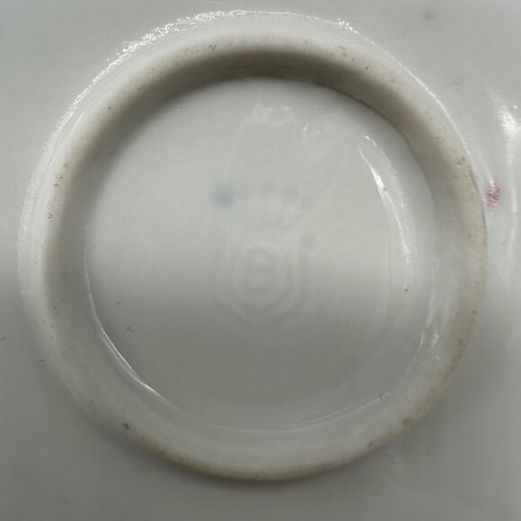 Antique Hand Painted Porcelain Bowl Poppy Red Flowers Gold Gilt Beyer & Boch - Picture 4 of 11